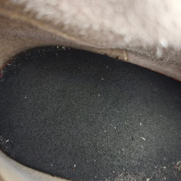 ASOS Women's Leather Angled Heeled Chelsea Ankle Bootie Size 10 White Side Zip - Picture 11 of 12